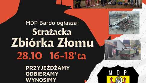 Strażacka zbiórka złomu w Bardzie – Pomóż młodym strażakom!