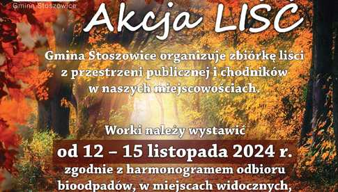 Akcja LIŚĆ w gminie Stoszowice 