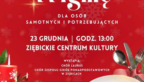 23.12, Wigilia dla osób samotnych i potrzebujących w Ziębicach